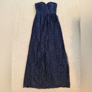 Weddington Way Navy Lace Maxi Skirt